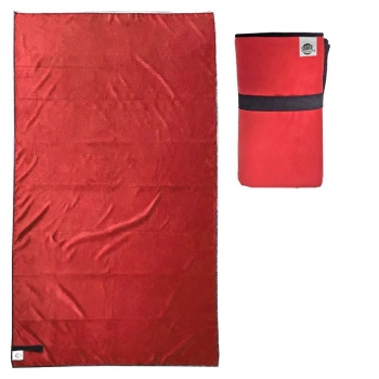 Πετσέτα Θαλάσσης Suede-Microfiber  Red 85x160εκ. SUMMER tiempo 42-2710