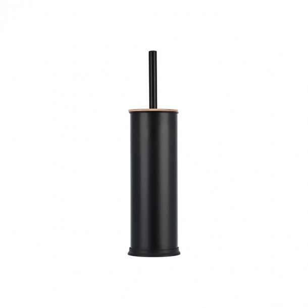 Πιγκάλ Τουαλέτας Μεταλλικό-Bamboo Μαύρο 9,5x38εκ. Essentials Estia 02-12762