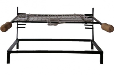 Σχάρα Για Ψήσιμο Σιδερένια Μασίφ 48x36x32εκ. Black