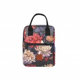 Τσάντα Φαγητού Ισοθερμική PVC Leather Midnight Blossom Save The Aegean Estia 7lt-20x14x27εκ. 01-22433