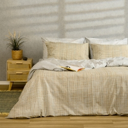 Σετ Σεντόνια Polycotton Υπέρδιπλα Με Λάστιχο 160x200+32εκ. Mateo Grey Casual Line Melinen 20004733