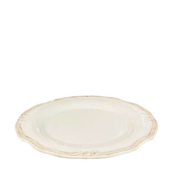 Πιάτο Φαγητού Ρηχό Stoneware Tiffany Cream ESPIEL 25x2εκ. RSV101K6
