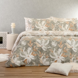 Σετ Σεντόνια Polycotton Υπέρδιπλα 235x270εκ. Giulia Grey Casual Line Melinen 20005301