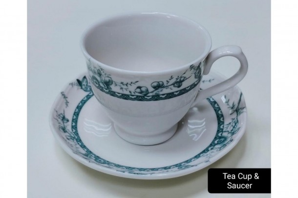 Φλιτζάνι Τσαγιού Σετ 6τμχ Πορσελάνης 200ml Tiffany Green Oriana Ferelli PR24324G08