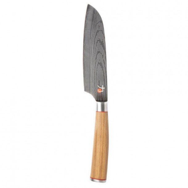 Μαχαίρι Santoku Mini Ανοξείδωτο-Ξύλινο Bergner 12,5εκ. BG04169000