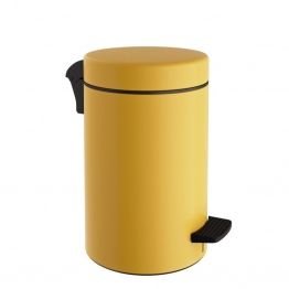 Καλάθι Απορριμμάτων 10lt-Φ20x37εκ. Soft Close Ανοξείδωτο Matte Yellow Pam & Co 2037-603