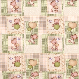 Πάνα Χασές Bebe Φανελένια 80x80εκ. Baloon 76 Beige DimCol