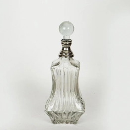 Καράφα Γυάλινη-Μεταλλική Διάφανη-Ασημί 11x33εκ. ESTHETI 752-10523