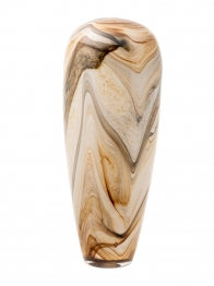Βάζο Χειροποίητο Γυάλινο Μπεζ 21x49,5εκ. Zen Collection 24.31.49979
