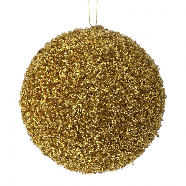 Μπάλα Polyfoam Χρυσή Glitter 12εκ. iliadis 83517