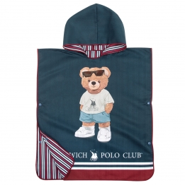 Πόντσο Παιδικό Microfiber 50x115εκ. Junior 4042 Μπλε Greenwich Polo Club