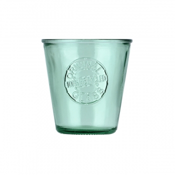 Ποτήρι Κρασιού Γυάλινο Πράσινο 260ml-8,8x8,9x9εκ. Evergreen Estia 01-34450