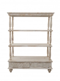 Ραφιέρα Ξύλινη Αντικέ 99,5x40x131εκ. Zen Collection 25.29.51766