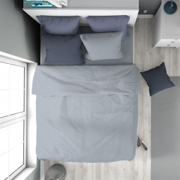 Πάπλωμα Βαμβακερό Μονό 160x240εκ. Solid 505 Light Blue-Grey DimCol 33121123005