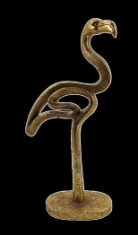 Διακοσμητικό Επιτραπέζιο Φλαμίνγκο Polyresin Χρυσό 35εκ. Oriana Ferelli XL24641235