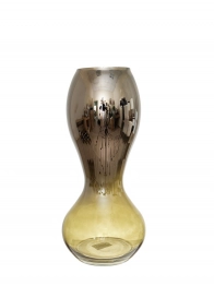 Βάζο Χειροποίητο Φυσητό Γυαλί Ασημί-Πράσινο 19x25,5εκ. Zen Collection 25.43.52123