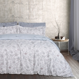 Πάπλωμα Βαμβακοσατέν Υπέρδιπλο 220x240εκ. Prestige 1684 Μπορντώ-Πράσινο-Γκρι Das Home