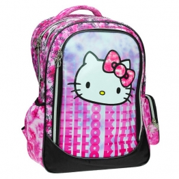 Τσάντα Δημοτικού Ανατομική Hello Kitty Tie Dye 35x20x46εκ. Gim 50-3048
