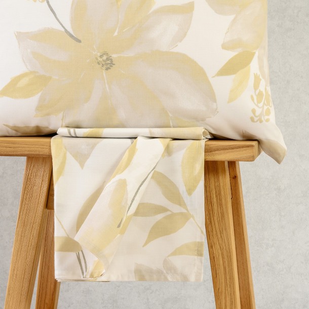 Σετ Σεντόνι Με 1 Μαξιλαροθήκη Polycotton Μονό Με Λάστιχο 100x200+32εκ. Giulia Ochre Casual Line Mini Melinen 20005384