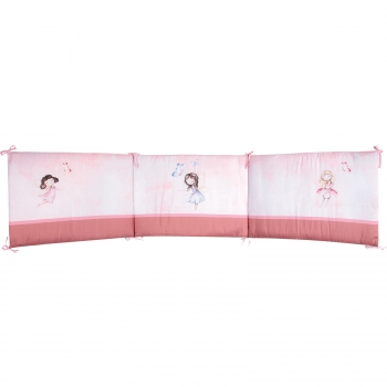 Πάντα Κούνιας Microfiber 45x195εκ. Essential Baby 8849 Ροζ-Dusty Rose Greenwich Polo Club