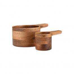 Μεζούρα Σετ 2τμχ Ξύλινη 13,7εκ.-9,4εκ. Allure Estia 01-34634