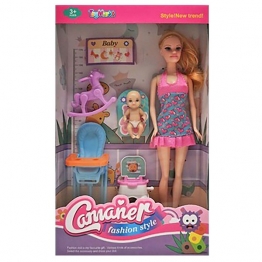 Κούκλα Camaner Μωρό & Αξεσουάρ 20x33x6εκ. Toy Markt 72-2066