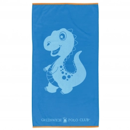 Πετσέτα Θαλάσσης Βαμβακερή 70x140εκ. Junior 4076 Μπλε Greenwich Polo Club