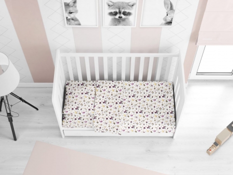 Πάπλωμα Μπεμπέ Φανελένιο Κούνιας 120x160εκ. Baby 01 DimCol