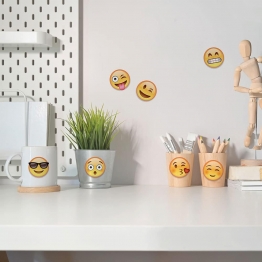 Αυτοκόλλητα Τοίχου Βινυλίου Emoji 15x24εκ. ANGO 59014