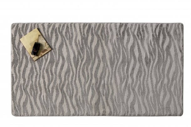 Χαλί Κρεβατοκάμαρας Σετ 3τμχ Polyester 67x140εκ.-67x200εκ. Golden 6001 Grey SB HOME