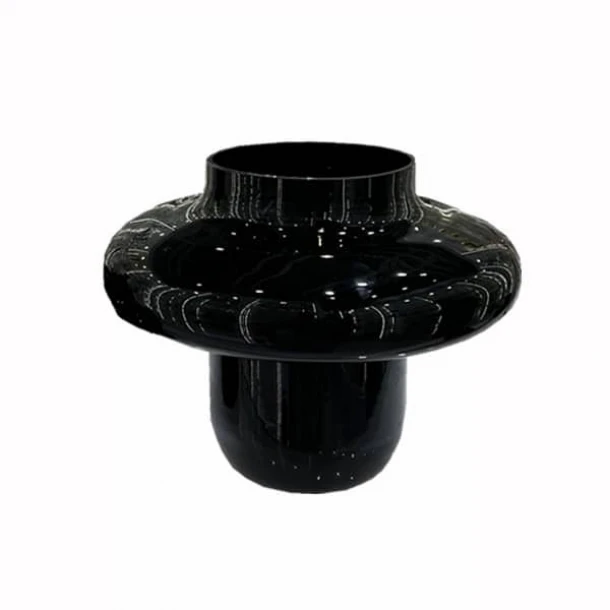 Βάζο Γυάλινο Μαύρο Φ17x30εκ. Art Et Lumiere 30329