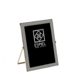 Κορνίζα Μεταλλική Γκρι-Χρυσή ESPIEL 15x20εκ. FAM607