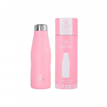 Θερμός-Μπουκάλι Ανοξείδωτο Blossom Rose Flask Save The Aegean Estia 500ml-7x7x22,3εκ. 01-7812