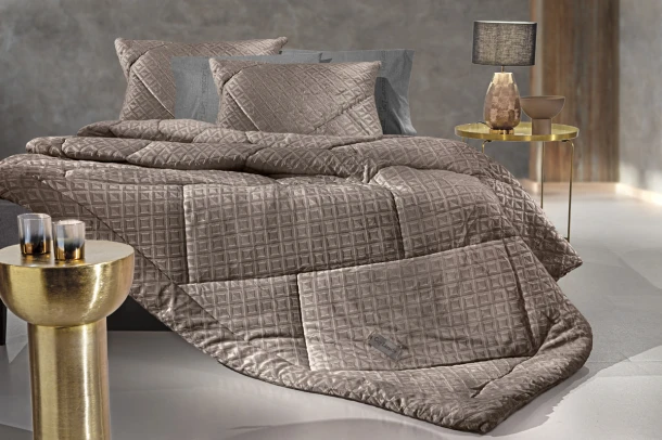 Κουβερτοπάπλωμα Ultrasoft 2 Όψεων Ημίδιπλο 180x240εκ. Profile Cocoa Guy Laroche