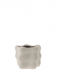 Βάζο Κεραμικό Μπεζ 16,5x13,5εκ. Zen Collection 24.19.50008