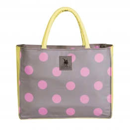 Τσάντα Θαλάσσης Polyester 46x36εκ. Essential 4069 Γκρι-Κίτρινο Greenwich Polo Club