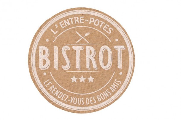 Σουπλά Bistrot Jute Μπεζ DiMo Φ38εκ. DIC0046092