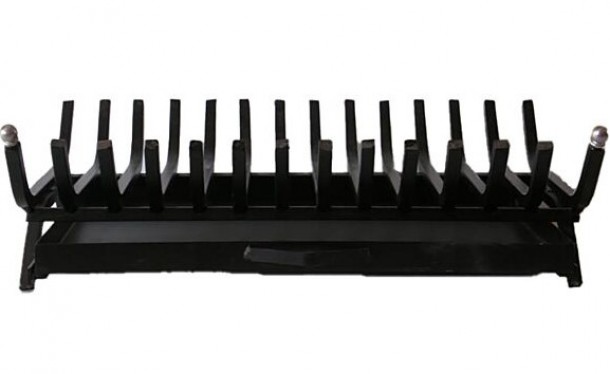 Σχάρα Σκέτη Σιδερένια Μασίφ 60x40εκ. Black