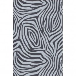 Πετσέτα Θαλάσσης Βαμβακερή Velour Dark Grey 86x160εκ. Zebra Melinen 20004873
