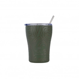 Θερμός-Ποτήρι Ανοξείδωτο Coffee Mug Olive Flow Save The Aegean 350ml-9x13εκ. Estia 01-31725