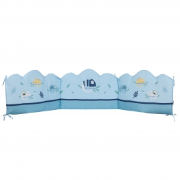 Πάντα Κούνιας Microfiber 45x195εκ. Digital Print Fun 4935 Μπλε Das Baby