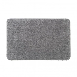 Ταπέτο Μπάνιου Αντιολισθητικό Polyester 60x90εκ. Cosima Grey Sealskin 800630