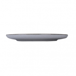 Πιάτο Ρηχό Φαγητού Πορσελάνης Grey 24εκ. Kutahya Porselen KXMOD24DU955