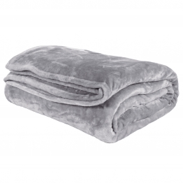 Κουβέρτα Κούνιας 110x150εκ. Μονόχρωμη Velour Relax 1342 Γκρι Das Baby