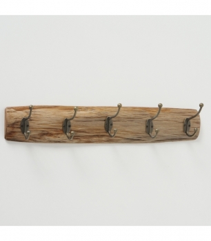 Κρεμάστρα Τοίχου 5 Θέσεων Ξύλινη Natural 55x10εκ. MSA 20-95-577