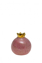 Ρόδι Κεραμικό Ροζ-Χρυσό 7,6εκ. Zen Collection 22.19.48350