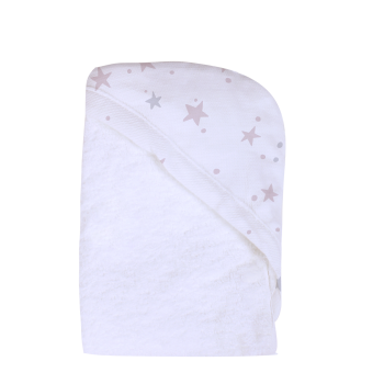 Κάπα Bamboo 75x75εκ. Stars Pink Minene 19302002260OS