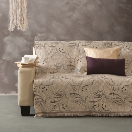 Ριχτάρι Σενίλ Ζακάρ Τριθέσιος 180x300εκ. Essential Ecrou-Beige SB HOME