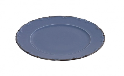 Πιάτο Φρούτου Πορσελάνης Γαλάζιο-Καφέ Liana ESPIEL 19εκ. TLZ103K6