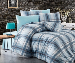 Παπλωματοθήκη Polycotton Μονή 160x240εκ. Εκάβη 421 Sky Blue DimCol